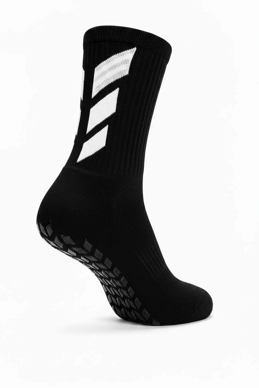Chaussette noire grip noir